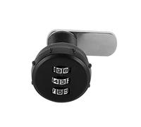 Serratura a codice a 3 cifre Serratura in lega di zinco Cam Cabinet Silver Password Security Number Lock(L=19 0.5~12mm)