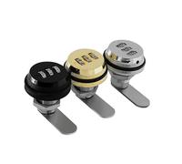 Serratura a codice per cassetto e cassetta delle lettere, 2 pezzi di serratura in metallo a barile, sistema di sicurezza per armadietto, installazione facile e sicura per la protezione dei vostri