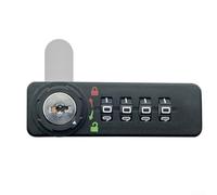 Serratura a combinazione a 4 cifre per schedari con chiusura rotante integrata per il controllo dell'impegno del cassetto (aperta a destra)