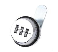 Serratura a combinazione for cassetta postale, serrature for cassetti in lega di zinco a codice meccanico Mobili sicurezza for ufficio, casa(Silver)