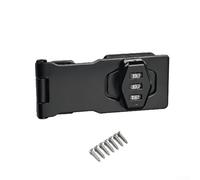 Serratura a combinazione in lega di zinco con bullone da 7,6 cm e 10,2 cm, per cassetti, armadi, porte della stanza, impermeabile antifurto (10,2 cm, nero)