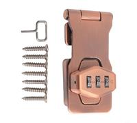 Serratura a combinazione in lega di zinco con password di sicurezza, dimensioni 7,6 cm e 10,2 cm, serratura antifurto per cassetti per armadietti, armadi (7,6 cm, rosso antico)