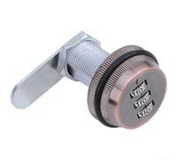 Serratura a combinazione meccanica progettata per armadi e cassetti, accesso senza chiave, con codice utente impostato per una maggiore sicurezza (rosso-rame)