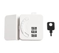 Serratura a combinazione per frigorifero da 65 W, per mini frigo, con codice di sicurezza, protezione per la conservazione degli alimenti, colore bianco (A)