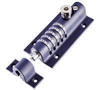 Serratura a combinazione per porte Squire (COMBI5) - Serratura a combinazione con 5 ruote - Corpo pressofuso resistente alle intemperie - Bullone antimanomissione - Alta sicurezza (blu navy, 150mm)