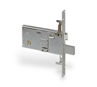 Serratura a doppia mappa con contropiastra in nylon per serramenti in metallo CISA 57318