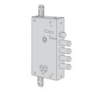 Serratura metallo applicare 57515 cisa dm m4+scr ip.mm 28 e.mm 64 Cisa