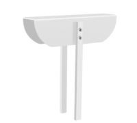 Serratura a doppia porta in metallo per la sicurezza dei bambini, serratura di sicurezza a doppia porta in alluminio con maniglia su entrambi i lati, bianca