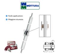 Serratura a fascia verticale Mottura altezza 2 5 m Bianca art. 32.592
