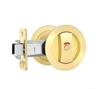 Serratura a filo per porta, con indicatore di colore privacy e materiale in lega di zinco progettato, per porte residenziali integrazione senza soluzione di continuità e bloccaggio da incasso