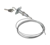 Serratura a fune metallica per porta del garage, 2 m, con serratura per tapparella e due chiavi per una maggiore sicurezza sui pannelli delle porte, spessore 10 mm e 45 mm