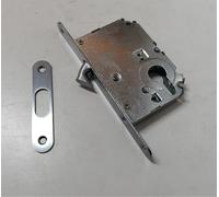 SERRATURA A GANCIO FORO CHIAVE YALE PER PORTE SCORREVOLI ENTRATA 50 MM CROMO SAT