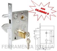 SERRATURA A GANCIO PER CANCELLI SCORREVOLI ZINCATA art. 447 IBFM