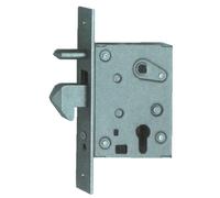 Serratura a gancio una mandata e mezzo giro con cilindro per porte e cancelli sc