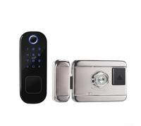 Serratura a impronta digitale per la sicurezza domestica, serratura digitale con diverse opzioni di sblocco, compatibile con app, password