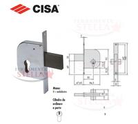 SERRATURA A INFILARE CISA 42021 PER CANCELLI CILINDRO TIPO YALE SOLO 2 MANDATE