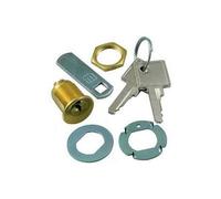 Serratura a leva, da applicare - Meroni 2151 - diametro 16 mm - OTTONATA (25 mm)