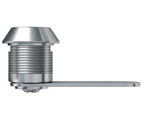 Serratura a leva HS 347 per cassette postali con serratura dado VS nichelato lucido