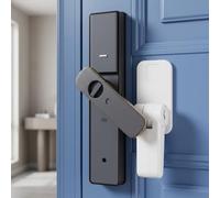 Serratura a leva per porta, sicurezza per bambini, 70 mm, ABS, per | Sblocco a due mani, sicuro per i bambini, ABS robusto, lunghezza 70 mm, design bianco (5 pezzi)