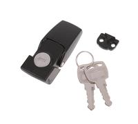 Serratura a levetta di sicurezza con chiusura a scatto in metallo rivestito in nastro nero da 1 set due chiavi Per porte