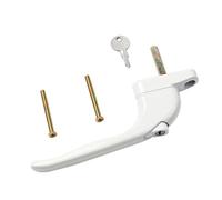 Serratura a mandrino, maniglia for porta a doppio vetro, maniglia for finestra, maniglia for porta(White)