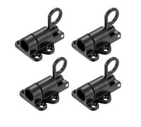 Serratura A Molla For Porta A In Lega Di Alluminio Da 2/4 Pezzi, Sicurezza Automatica E A Chiusura, Meccanismo Rimbalzo Durevole Con Anello Accessori Hardware(Black 4pcs)