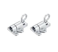 Serratura A Molla For Porta A In Lega Di Alluminio Da 2/4 Pezzi, Sicurezza Automatica E A Chiusura, Meccanismo Rimbalzo Durevole Con Anello Accessori Hardware(Silver 2pcs)