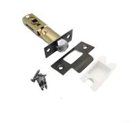 Serratura a mortasa tubolare da 60 mm o 70 mm, regolabile, ignifuga, per porte di stanze, struttura in lega di zinco, nero/argento/oro/oro rosa/grigio (nero-ET)