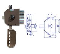 Serrature a pompa Mottura 640 D - Mano destra