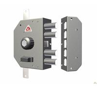 SERRATURA A POMPA PORTA PORTONE LEGNO 60 MM C.R. ART. 3250 MANO SINISTRA S/ASTE