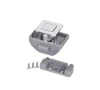 Serratura a pulsante for camper, auto, 26 mm, for camper, roulotte, barca, camper, armadietto, cassetto, serratura senza chiave, chiusura a pulsante, ferramenta for mobili, 2 pezzi(Chrome)