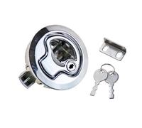 Serratura a scatto a incasso in lega di zinco per camper, rimorchi, tende, pannelli industriali, senza chiavi, interni/esterni. 1 pezzo (MS739-2-With Key)