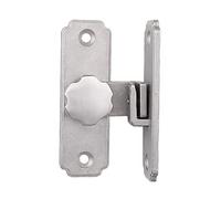 serratura a scatto scorrevole, Chiavistello for porta con chiavistello scorrevole nero Chiusure(Silver)