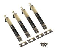 Serratura a scomparsa in acciaio inox da 10 cm, con viti in bronzo (4 pezzi)