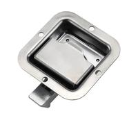 Serratura a scomparsa in acciaio inox per cassetta degli attrezzi RV serratura per maniglia della porta del rimorchio resistente blocco pannello 1 pz (con chiavi)