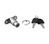 Serratura a stantuffo a testa cilindrica a chiave per armadi e porte in alluminio, struttura in lega di zinco con chiusura di fissaggio sicura per stabilità (23 mm)
