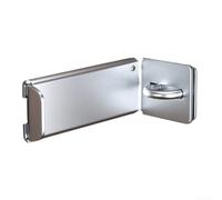 Serratura ad angolo retto con chiave per armadio camera da letto (argento) | Design ad angolo retto, azionamento con chiave, protezione antifurto, adatto per porte della camera da letto, armadi da bagno