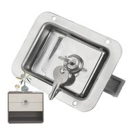 Serratura ad incasso - Maniglia sostitutiva per porta, serratura per mobili, sicurezza per cassetta degli attrezzi, pannello antifurto | Ideale per camion ATV Cassette degli attrezzi Armadi