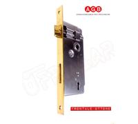 SERRATURA AGB PATENT GRANDE 00594.60 mm.60 IN OTTONE INFILARE D.90 BORDO QUADRO