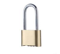 Serratura antifurto in ottone a combinazione con codice a quattro cifre, adatta per armadi di sicurezza, zaini, bagagli, cassette degli attrezzi, cancelli e uso esterno (2)