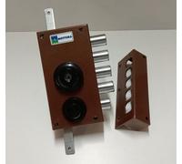 SERRATURA APPLICARE TRIPLICE DESTRA POMPA 60 X Ø 30 MOTTURA 30436VD60XE