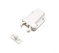 Serratura automatica per armadietti, chiusura a pressione con viti, chiusura magnetica in plastica ABS per cassetti, armadi, accessori di installazione (bianco)