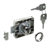 Serratura avvitabile Hettich con cilindro Ø 1,8 cm acciaio nichelato