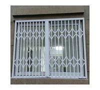 Serratura bidirezionale for finestra antifurto pieghevole in lega di alluminio, guardrail di sicurezza domestico e commerciale, dimensioni personalizzate(48x44inch (122x112cm))