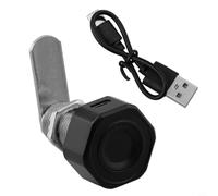 Serratura biometrica a impronte digitali per cassetti e armadi, nucleo in lega di zinco da 30 mm, con 20 memorie di impronte digitali, per uso domestico e ufficio su tavole di legno sotto i 28 mm