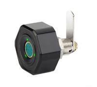 Serratura biometrica per cassetti con impronte digitali per identificazione 20 mm in lega di zinco con Fast Cabinet Stores 20 Home Suitable (nero)