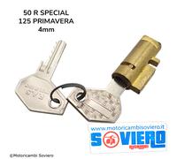 Serratura Bloccasterzo Chiave F.A.S Vespa 50 R SPECIAL 125 PRIMAVERA 4mm