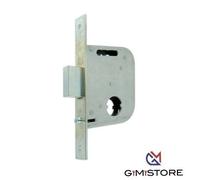 Serratura cancello infilare 073450 welka b.q zinc f.mm 22 m1+pom e.mm 45 c.mm 32
