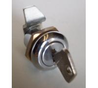 Serratura cassetto portadocumenti cromata A.R.105 duetto e 1.3-1.6 spider 70-78