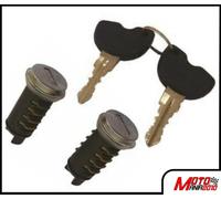 KIT SERRATURE 2 CILINDRETTI + 2 CHIAVI PER PIAGGIO Liberty S 50 4T DAL 2000 >